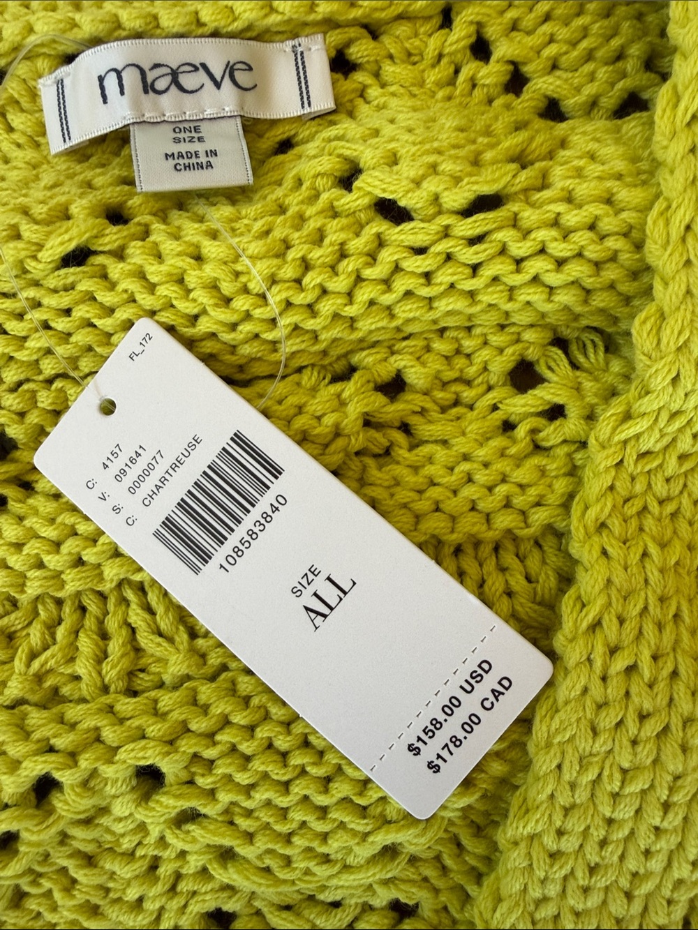 Women’s Anthropologie Maeve Chunky Knit Sweater New NWT Cardigan - Picture 5 of 7